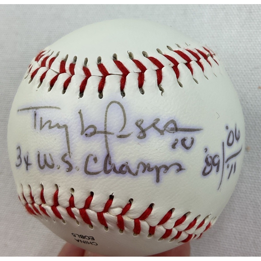 Tony LaRussa Signed Ball‎ Rawlings MLB Baseball Autograph Cardinals